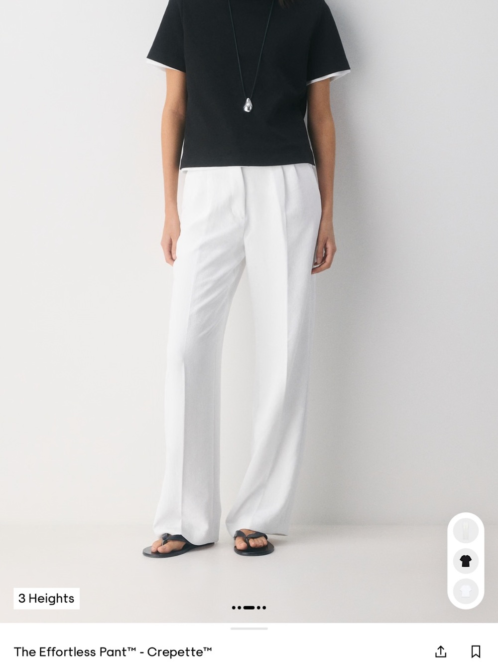 Crepelette The Effortless Pant™ in White